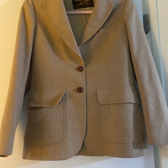 Camel Hair Blazer Size 6 Vintage - Picture 6 of 14
